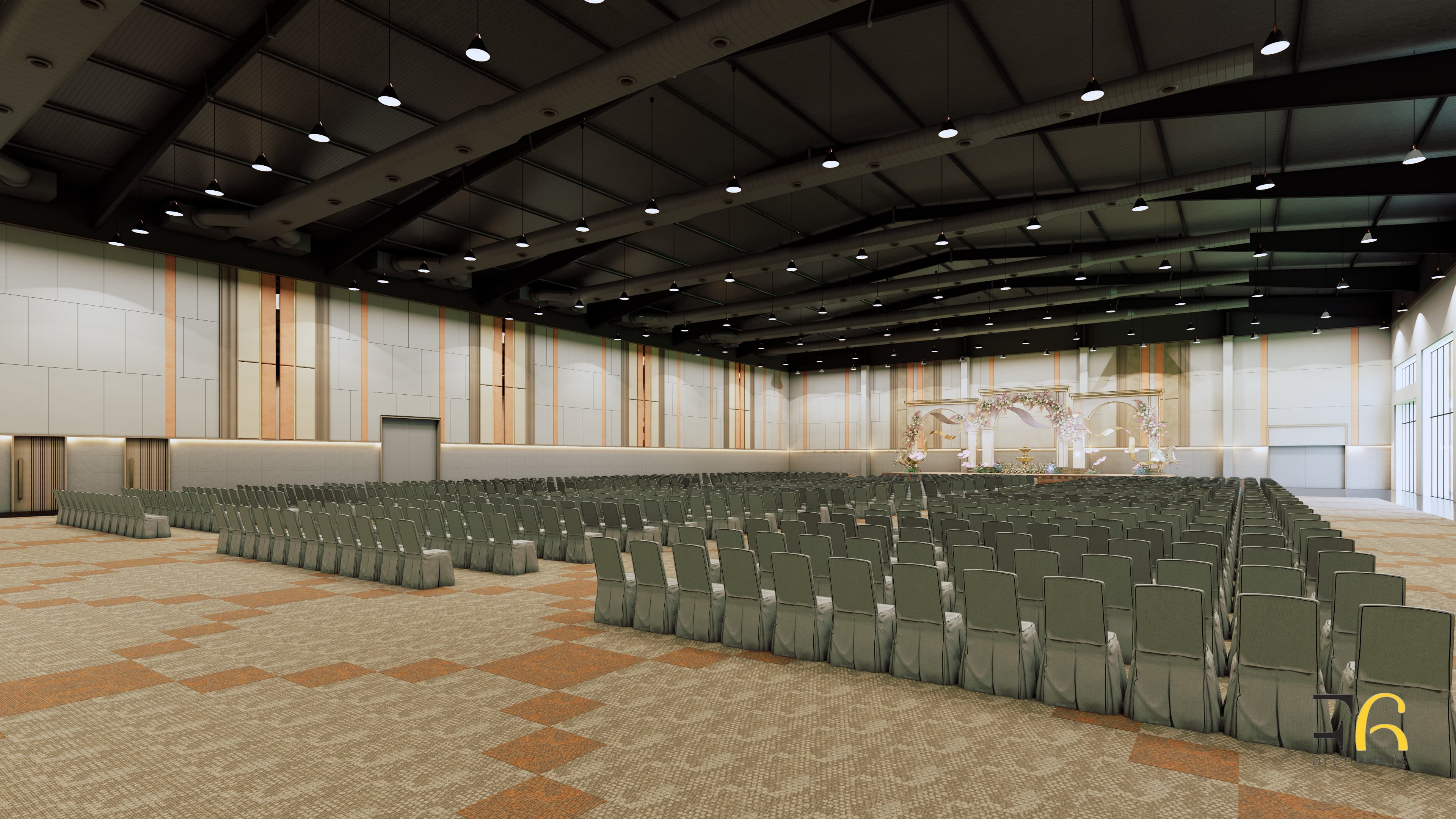 KJR Main Convention Space with Stage