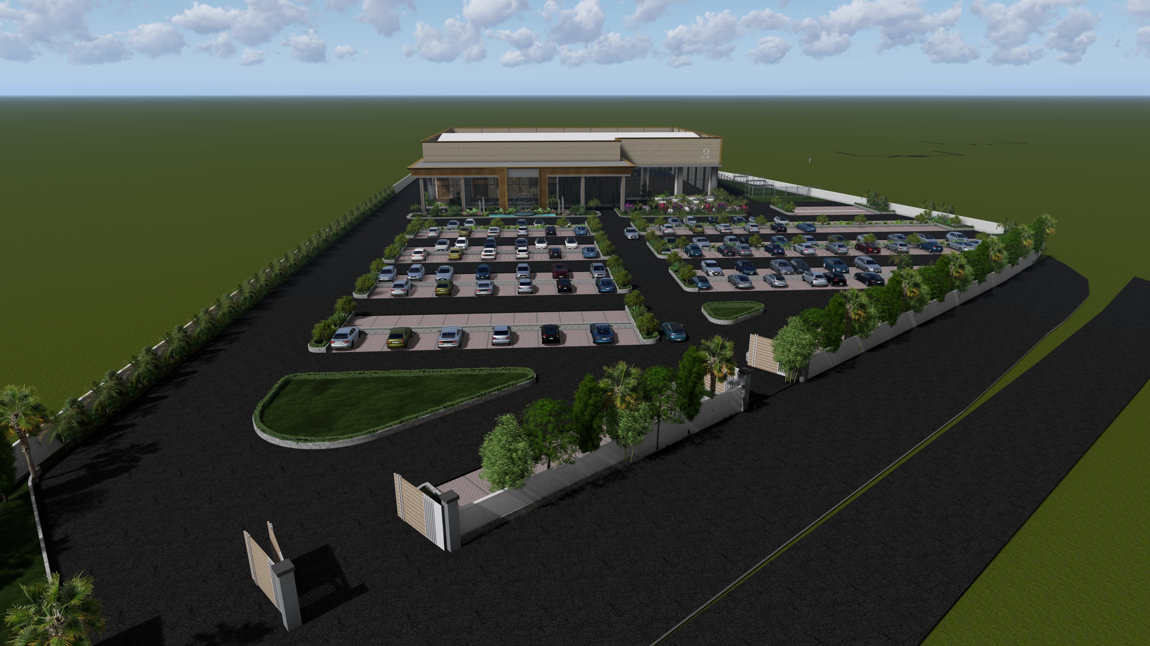 KJR Parking Aerial Layout